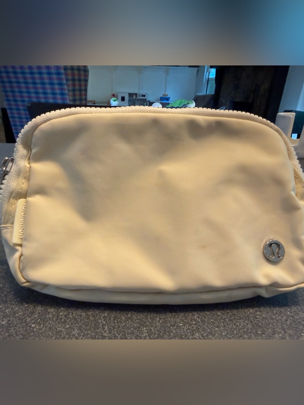 lululemon athletica Cream Zip Cosmetic Pouch